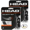 2 Packs of Head Velocity Tennis String - Black (17 Gauge) view 1