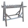 22-Place Freestanding Ski Log Racks, Pole Ski Holders, Garage Racks for Organization, Pole Stands, Snowboard Rack Garage, Snow Skis Sports Storage - Unfinished view 3