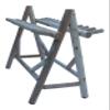 22-Place Freestanding Ski Log Racks, Pole Ski Holders, Garage Racks for Organization, Pole Stands, Snowboard Rack Garage, Snow Skis Sports Storage - Unfinished view 4