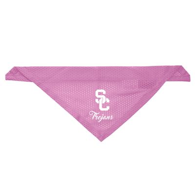 Littlearth University of Southern California USC Trojans Dog Cat Mesh Jersey Bandana Pink S/M