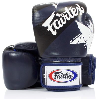 Fairtex BGV1 Muay Thai Boxing Training Sparring Gloves for Men, Women, Kids| Premium Quality, Light Weight & Shock Absorbent 8 oz Boxing Gloves -Nation Blue