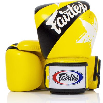 Fairtex BGV1 Muay Thai Boxing Training Sparring Gloves for Men, Women, Kids| Premium Quality, Light Weight & Shock Absorbent 8 oz Boxing Gloves -Nation Yellow