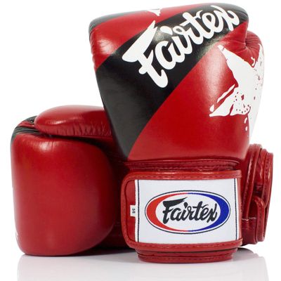 Fairtex BGV1 Muay Thai Boxing Training Sparring Gloves for Men, Women, Kids| Premium Quality, Light Weight & Shock Absorbent 12 oz Boxing Gloves -Nation Red