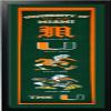 University of Miami Logo History Felt Banner 14 x 37 view 1