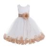 ekidsbridal Rose Petals White Flower Girl Dresses Pageant Dress Baptism Dress 007ss 12 view 1