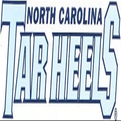 4 Inch North Carolina Tar Heels Logo Decal UNC University Tarheels NC Removable Wall Sticker Art NCAA Home Room Decor 4 by 1 Inches