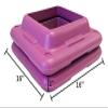 Ader Original Health Club Step, Aerobic Step, Gym Class Step, Platform with Risers (2pcs Risers Only) view 2