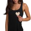 The Natural Women's Heart Shape Nipple Covers Underwear, black, o/s view 1