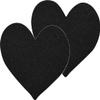 The Natural Women's Heart Shape Nipple Covers Underwear, black, o/s view 2