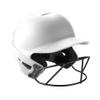Mizuno F6 Adult Fastpitch Softball Batting Helmet with Mask, White, Small/Medium view 1
