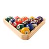 Billiard Balls Set, Pool Table Triangle Ball Rack and 9-Ball Diamond Rack (Wood), 5 Cue Chalks and 2 Table Spot Stickers - Pool Table Accessories view 3