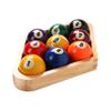 Billiard Balls Set, Pool Table Triangle Ball Rack and 9-Ball Diamond Rack (Wood), 5 Cue Chalks and 2 Table Spot Stickers - Pool Table Accessories view 4