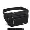 Oxpecker Waist Pack Bag with Rain Cover, Waterproof Fanny Pack for Men&Women, Workout Traveling Casual Running Hiking Cycling, Hip Bum Bag (black fanny pack&extended band) view 1