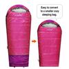 REDCAMP Kids Mummy Sleeping Bag for Camping Zipped Small, 32 Degree All Season Cold Weather Fit Boys,Girls & Teens (Pink with 3.3lbs Filling) view 2