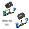 Lixada Carbon Fiber Fishing Reel Handle Baitcasting Trolling Reel Rocker Left Right Fishing Reel Crank Accessory view 2