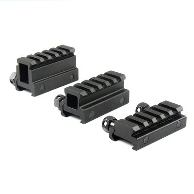 TACFUN 3 Pack 1" High & 0.75" Medium & 0.5" Low Riser 5 Slot 20mm See Through Scope Mount