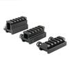 TACFUN 3 Pack 1" High & 0.75" Medium & 0.5" Low Riser 5 Slot 20mm See Through Scope Mount view 1