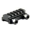 TACFUN 3 Pack 1" High & 0.75" Medium & 0.5" Low Riser 5 Slot 20mm See Through Scope Mount view 4