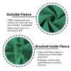 Kid Nation Kids Sweatpants Unisex Soft Brushed Fleece Casual Pull On Jogger with Pockets for Boys or Girls Size 8 10 Green 01 view 3