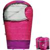 REDCAMP Kids Mummy Sleeping Bag for Camping Zipped Small, 40 Degree 3 Season Cold Weather Fit Boys,Girls & Teens (Pink with 2.4lbs Filling) view 1