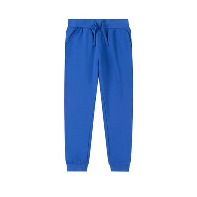 Kid Nation Kids Sweatpants Unisex Soft Brushed Fleece Casual Pull On Jogger with Pockets for Boys or Girls Size 5 6 Blue 01