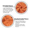 Kid Nation Kids Sweatpants Unisex Soft Brushed Fleece Casual Pull On Jogger with Pockets for Boys or Girls Size 5 6 Orange view 3