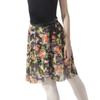 Baiwu Dance 117145403 Floral Mesh Ballet Skirt Wrap Dance Skirt (M 165, Green+Orange) view 3