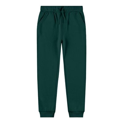 Kid Nation Kids Sweatpants Unisex Soft Brushed Fleece Casual Pull On Jogger with Pockets for Boys or Girls Size 10 12 Evergreen