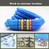 IDEALUX Bike Lock - High Security 5 Digit Resettable Combination Coiling Cable Lock Best for Bicycle Outdoors - 4 Feet x 1/2 Inch (Blue) view 3