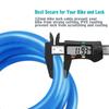 IDEALUX Bike Lock - High Security 5 Digit Resettable Combination Coiling Cable Lock Best for Bicycle Outdoors - 4 Feet x 1/2 Inch (Blue) view 4