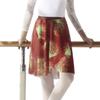 Baiwu Dance 117145403 Floral Mesh Ballet Skirt Wrap Dance Skirt (M 165, Red+Green) view 1