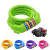 IDEALUX Bike Lock Cable, 4 Feet Bicycle Cable Lock with Mounting Bracket 5-Digit Combination Lightweight Bike Locks Green view 1