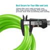 IDEALUX Bike Lock Cable, 4 Feet Bicycle Cable Lock with Mounting Bracket 5-Digit Combination Lightweight Bike Locks Green view 4