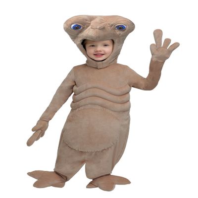 E.T. Kids The Extra-Terrestrial Plush Costume Unisex, Cute Alien Halloween Outfit for Toddler boys and girls 12 Months