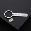 ENSIANTH Mail Carrier Keychain Thank You Gift For Postal Worker Best Mail Lady Gift Letter Charm Keychain (Mail Lady Keychain) view 3
