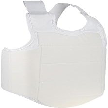 Karate Chest Guard, Unisex Highly Elastic Taekwondo Chest Guard Boxing Breast Protector Vest for Adult Child(M)