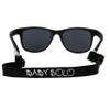 Baby Solo Babyfarer Baby Sunglasses Safe, Soft, Adjustable and Adorable 0-24 Months (0-24 months, Matte Black Babyfarer Frame w/Solid Black Lens) view 4