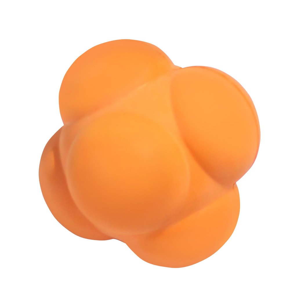 GSE Games & Sports Expert Orange Sports Reaction Balls, Reactivity Ball for Field Training, Agility Trainer for Baseball, Rubber Bounce Balls for Hand-Eye Coordination & Speed Reflex Training