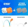 GSE Games & Sports Expert White Sports Reaction Balls, Reactivity Ball for Field Training, Agility Trainer for Baseball, Rubber Bounce Balls for Hand-Eye Coordination & Speed Reflex Training view 3