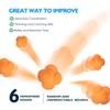 GSE Games & Sports Expert White Sports Reaction Balls, Reactivity Ball for Field Training, Agility Trainer for Baseball, Rubber Bounce Balls for Hand-Eye Coordination & Speed Reflex Training view 4