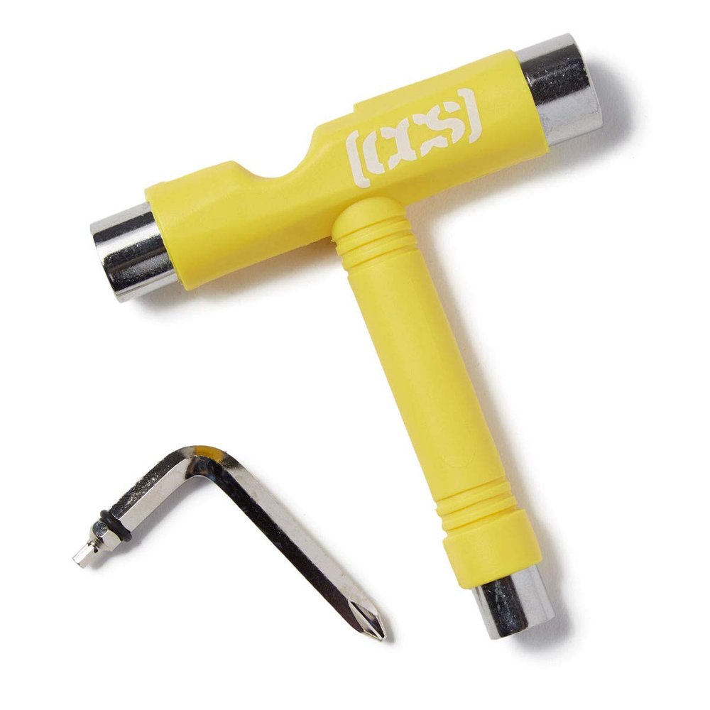 [CCS] Skateboard Tool - All in One T Tool, Metal T Tool W/Grip File, or Y Tool W/Rethreader (Yellow)