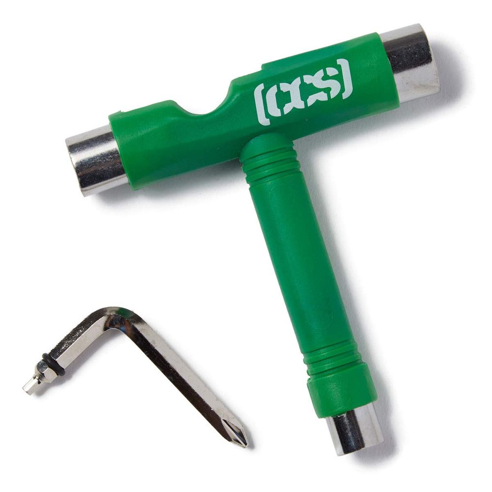 [CCS] Skateboard Tool - All in One T Tool, Metal T Tool W/Grip File, or Y Tool W/Rethreader (Green)