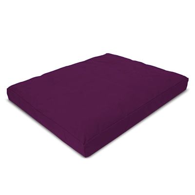 Zabuton Meditation Cushion - Supportive Yoga Floor Seat Cushion for Comfort & Posture Support - Natural Washable Cotton Fill kneeling Pad - Made in USA - Premium 32x26x3, Burgundy