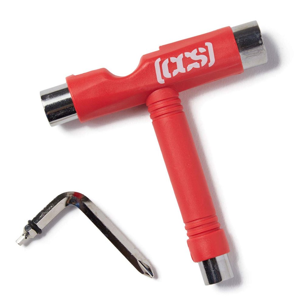 [CCS] Skateboard Tool - All in One T Tool, Metal T Tool W/Grip File, or Y Tool W/Rethreader (Red)