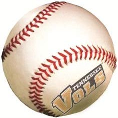 3 Inch UT Vols Baseball Decal University of Tennessee Volunteers Logo TN Removable Wall Sticker Art NCAA Home Room Decor 3 by 3 Inches