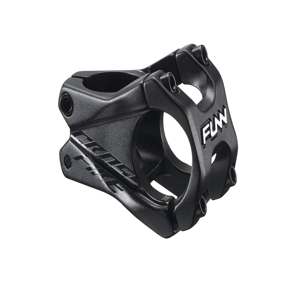 Funn Crossfire Mountain Bike Stem with 35mm Bar Clamp - Durable and Lightweight Alloy Bicycle Stem for Mountain Bike and BMX Bike, Length 35mm stem (Black)