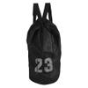 Dioche Mesh Drawstring Backpack, Basketball Football Soccer Sports Training Exercising Mesh Backpack Shoulder Drawstring Bag(27 * 22 * 4cm-Black) view 1