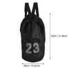 Dioche Mesh Drawstring Backpack, Basketball Football Soccer Sports Training Exercising Mesh Backpack Shoulder Drawstring Bag(27 * 22 * 4cm-Black) view 3