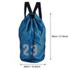 Dioche Mesh Drawstring Backpack, Basketball Football Soccer Sports Training Exercising Mesh Backpack Shoulder Drawstring Bag(29 * 23 * 3cm-Blue) view 4