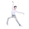 117146019 Narrow Strip Warm Ups Dancing Training Short Pants (M 165, Gray) view 1